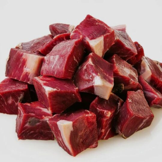frozen goat with bone